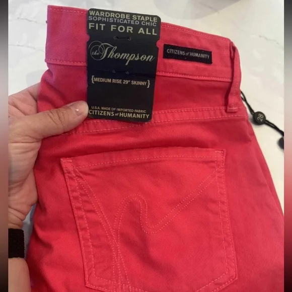 NWT Citizans of Humanity Hot Pink Jeans - Picture 3 of 5